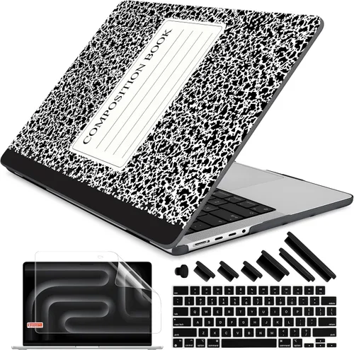Vista 23 de DONGKE Funda para M5 MacBook Pro de 14 pulgadas 2025 2024-2021 M4 M3 M2 M1, cubierta de carcasa dura de plástico compatible con A3434 A3112 A3401
