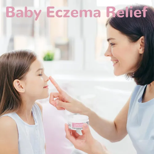 Vista 8 de Crema para aliviar el eccema del bebé, fórmula herbaria totalmente natural para una protección segura y calmante de la piel contra erupciones