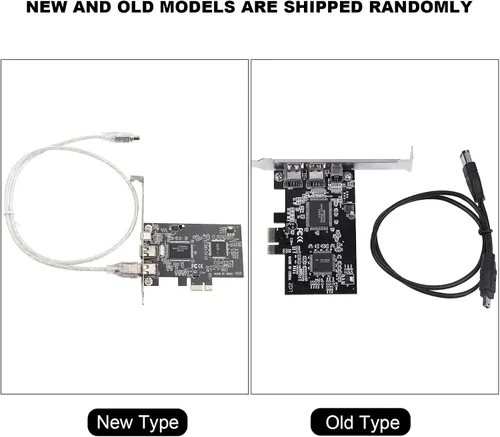 Vista 7 de Firewire Pcie - Tarjeta de captura de 2,5 Gbps Ieee 1394 con cable, adaptador interno de PC para transferencia de video de escritorio