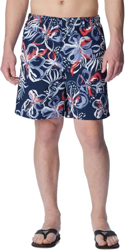 Vista 113 de Columbia Super Backcast - Pantalón corto de agua para hombre Impresión de tinte negro