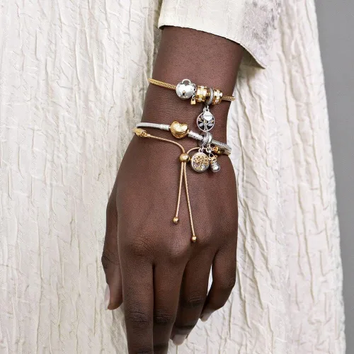 Vista 5 de PANDORA Moments Heart Clasp Snake Chain Bracelet