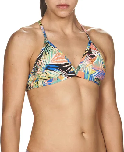 Vista 3 de Arena Top de bikini MaxLife floral con lazo en la espalda para mujer