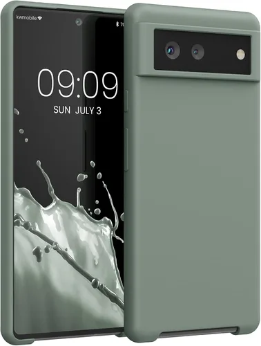 Vista 28 de kwmobile Funda Compatible con Google Pixel 6 Pro - Funda de teléfono de silicona TPU con acabado suave - Azul Arrecife