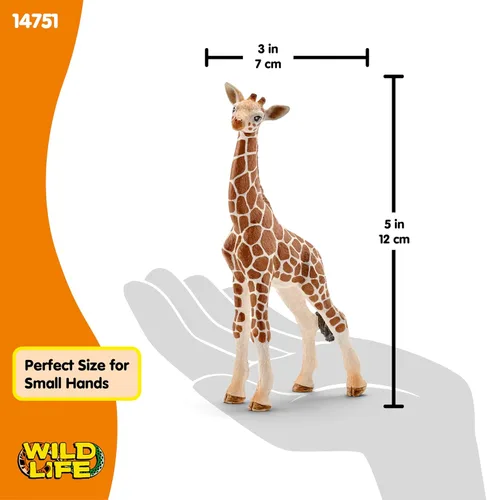 Vista 3 de Schleich 14751 cría de jirafa Figura de juguete.