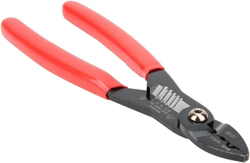Vista 9 de Alicates de prensado de mano, 7.1 in / 7.1 pulgadas, 4 en 1, pelacables multiusos, pelacables eléctricos profesionales, herramienta de prensado