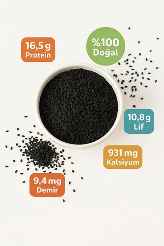 Vista 2 de Black Cumin Seeds 250g - and Aromatic Nigella Sativa Seeds - Whole for Baking, Cooking, and Toppings - Rich Flavor and Benefits