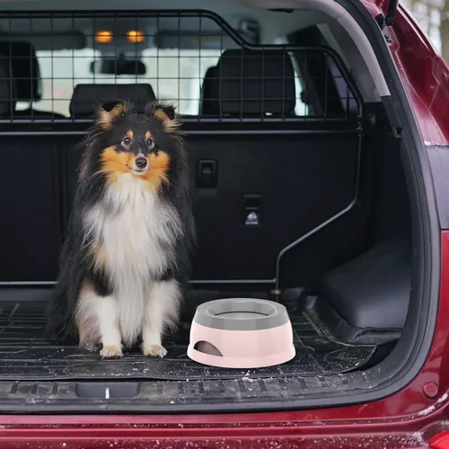 Vista 8 de Cuenco de agua antiderrames de 25 onzas para perros y gatos, pequeño cuenco Rosa