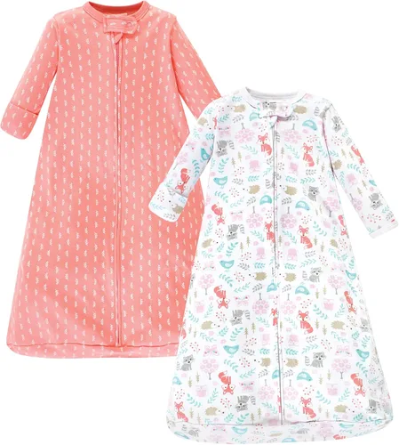 Vista 11 de Hudson Baby Saco de dormir unisex de algodón con manga larga para bebé, saco, manta