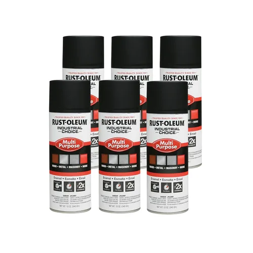Vista 20 de Aerosol de esmalte Rust-Oleum para uso general; envase de 16 onzas líquidas; lata de aerosol, almendra, 6