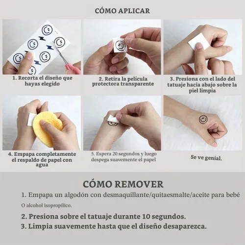 Vista 6 de Juego de 2 calcomanías de tatuaje temporal pequeñas, diseño de pájaro con diseño de pájaro "Always You and Me" para mano, cuello, cara, muñeca, K-488