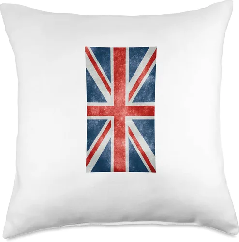 Vista 5 de BritishMerch Almohada vertical con bandera británica, 16 x 16 pulgadas, multicolor