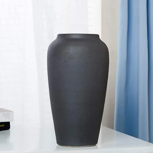 Vista 3 de Jarrones grandes de cerámica elegantes y modernos para sala de estar, comedor, centros de mesa, dormitorio, oficina, mesa de café, decoración