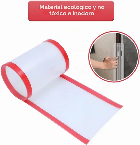 Vista 4 de Protector de pellizco de puerta a prueba de bebés, cubierta de bisagra de puerta, protector de puerta para seguridad de dedos de niños, protectores