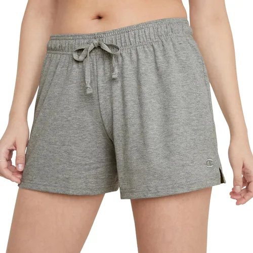 Vista 4 de Champion Pantalones cortos de jersey para mujer, pantalones cortos de gimnasio ligeros para mujer, pantalones cortos de jersey para mujer, 5 pulgadas