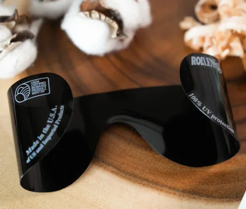 Vista 7 de Lentes de sol enrollables con 100% protección UV, desechables, envolventes (8 unidades) – Fabricado en los Estados Unidos