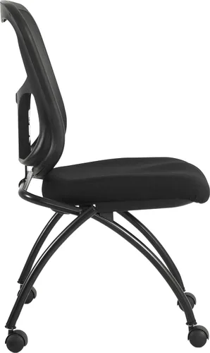Vista 4 de Eurotech - Silla de asiento abatible sin brazos, color negro (juego de 2)