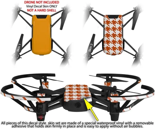 Vista 2 de Skin Wrap 2 Pack para DJI Ryze Tello Drone sólidos colección naranja Drone No Incluidas