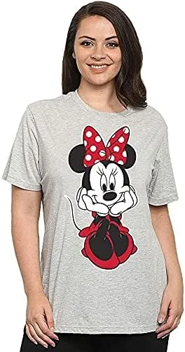 Vista 4 de Disney Camiseta de talla grande para mujer con estampado de Minnie Mouse