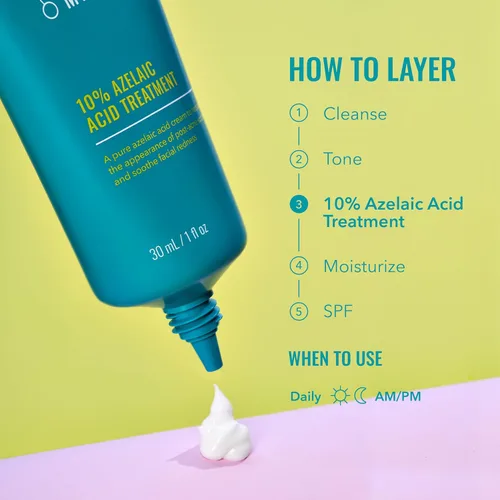 Vista 12 de Good Molecules Tratamiento de 10% de ácido azelaico para la cara – Fórmula calmante para el enrojecimiento facial y el tono desigual – Ilumina
