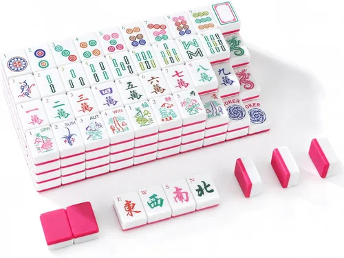 Vista 9 de Juego de 166 azulejos Mahjong, 1.2 pulgadas, negro