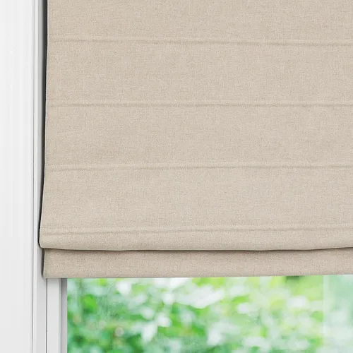 Vista 6 de Persianas romanas personalizadas beige, tela lavable, opacas, inalámbricas, para ventanas, puertas, ventanas de cocina, fáciles de instalar
