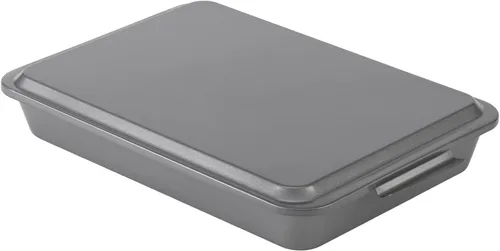 Vista 10 de GoodCook Molde antiadherente de acero para hornear pasteles de 11" x 7", molde antiadherente multiusos para brownies, galletas y pasteles, gris