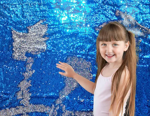 Vista 20 de Tela de lentejuelas reversible para pared sensorial para niños, lentejuelas grandes de 0.5 cm para grafiti sensorial para niños pequeños