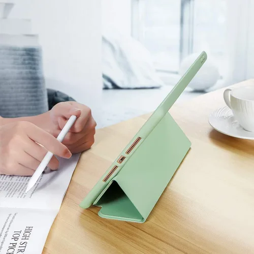 Vista 8 de Funda compatible con Apple iPad 9.7 2018 iPad 6ª generación/iPad de 5ª generación 2017 con soporte para lápices, funda protectora delgada y suave