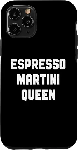 Vista 13 de Funda para iPhone 12 mini Espresso Martini Queen, Espresso Martini con cita divertida