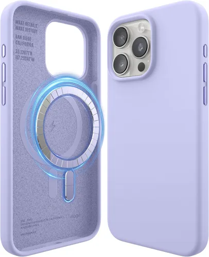 Vista 15 de elago - Carcasa magnética de silicona para iPhone 15, color negro Compatible con MagSafe, imanes integrados, silicona de agarre suave, a prueba