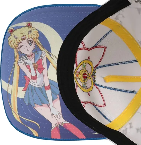 Vista 6 de Sailor Moon Sailor Scout Cosplay - Gorra de béisbol blanca