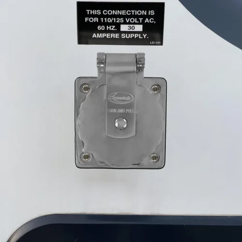 Vista 5 de Conntek Entrada de alimentación marina RV de 30 amperios y 125 voltios, acero inoxidable