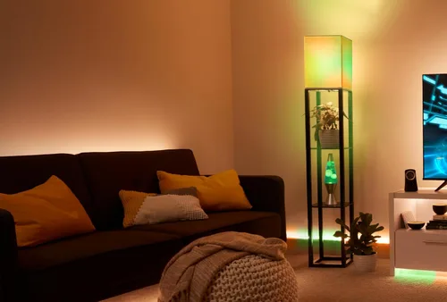 Vista 6 de Bombillas inteligentes GE Cync con efectos dinámicos LED A19, luces inteligentes Bluetooth y WiFi con cambio de color y sincronización de música