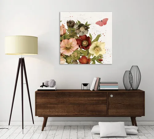 Vista 5 de Jaxson Rea "Vintage Petals III Gallery Wrapped Canvas by Katie Pertiet, 24" x 24