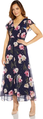 Vista 6 de Adrianna Papell Mono metálico con estampado floral para mujer Negro Multi