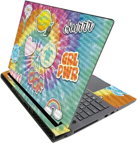 Vista 656 de MightySkins - Skin brillante con purpurina para Alienware M17 R3 (2020) y M17 R4 (2021) - Diversión de los años 90 Acabado duradero con purpurina