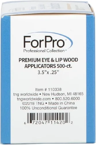 Vista 2 de ForPro Professional Collection Aplicadores de madera prémium para ojos y labios, no estériles, para aplicación de cera de depilación y proyectos