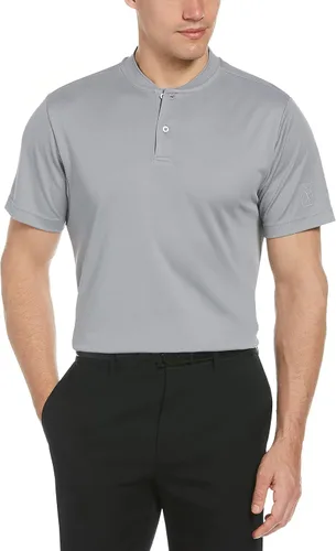 Vista 15 de PGA Tour Polo de manga corta piqué para hombre con nuevo cuello casual azul Blossom