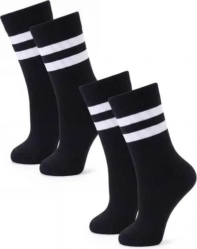 Vista 7 de Syhood Crew Stripe Socks Unisex Athletic Socks