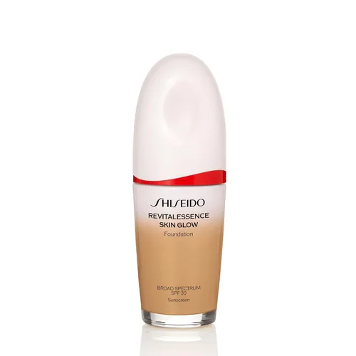 Vista 18 de Shiseido RevitalEssence Skin Glow Foundation SPF 30 - Buildable, Medium Coverage - 24-HR Hydration & 12-HR Wear - Transfer, Crease & Fade Resistant