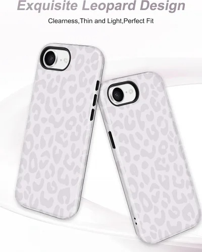Vista 158 de Jusy Funda compatible con MagSafe con estampado de caparazón de tortuga marrón para iPhone 7/8/SE, cubierta protectora de TPU suave magnética