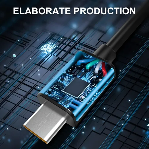 Vista 4 de Toxaoii Cable de carga USB tipo C compatible con HyperX SoloCast, QuadCast S, QuadCast 2 micrófono de condensador, también compatible