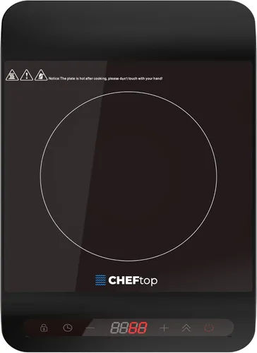 Vista 2 de Cheftop - Quemadores de inducción portátiles de inducción de 120 V, parte superior de cerámica digital con bloqueo de seguridad para niños, 1800