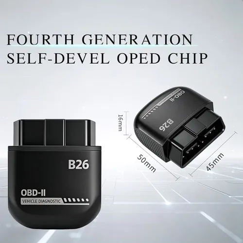 Vista 2 de Escáner B26 Bluetooth OBD2,Herramienta de lector de código de motor