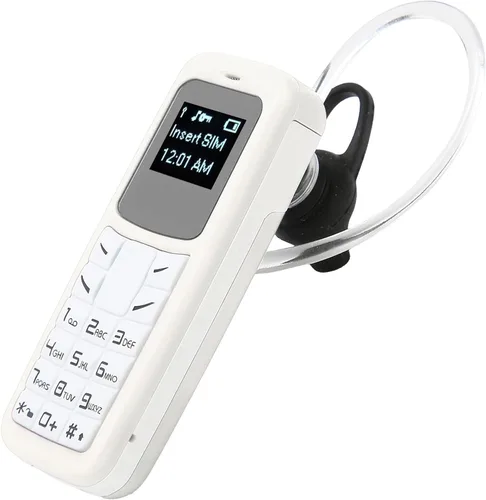 Vista 11 de Mini teléfono móvil, teléfono móvil pequeño desbloqueado Bluetooth auricular 0.66 pulgadas Bluetooth Dialer con gancho para la oreja Soporte SIM MP3