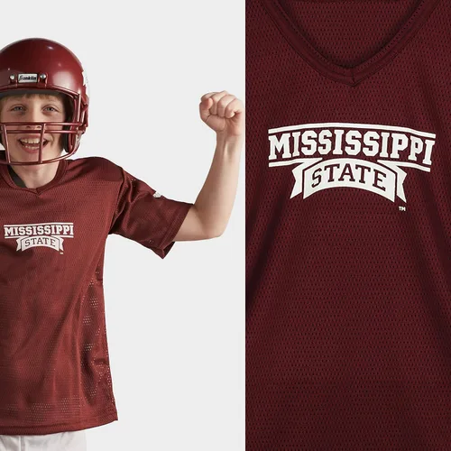 Vista 7 de Franklin Sports NCAA - Conjunto de uniforme de fútbol americano para niños, camiseta de fútbol universitario, casco + pantalones para niños y niñas