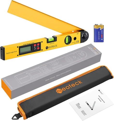 Vista 7 de Neoteck 225 ° 16 retroiluminación de aluminio del LCD del transportador del Dorado