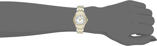 Vista 3 de Citizen Eco-Drive (Modelo EW154453A) reloj casual para mujer de cuarzo y acero inoxidable en dos tonos