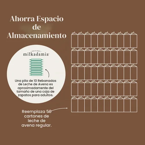 Vista 8 de milkadamia Rebanadas de leche de avena, 20 rebanadas