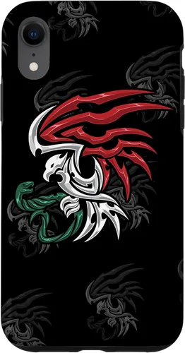 Vista 25 de Bandera de México - Funda estilo tribal del escudo de armas mexicano para iPhone 17